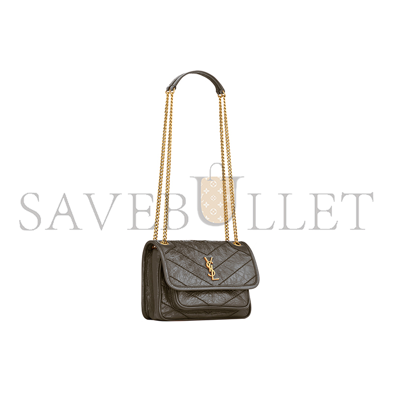 YSL NIKI MINI IN VINTAGE LEATHER 8460870EN073212 (18*12.5*5cm)